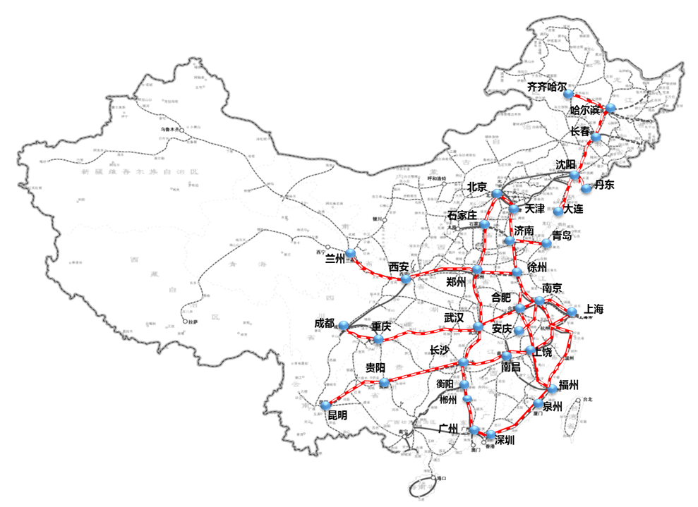 高铁“名气号”从南到北，从东到西，彰显品牌升级新实力